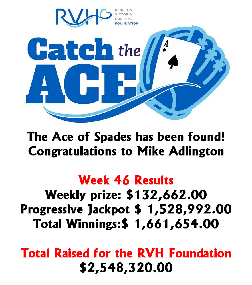 Catch The Ace Renfrew Victoria Hospital Foundation